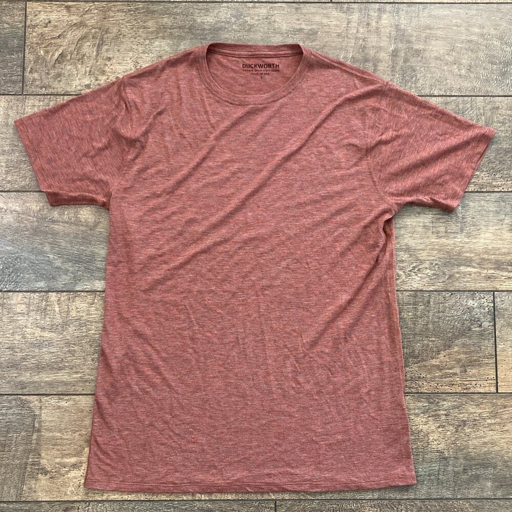 Duckworth Wool Vapor Tee Red size S; MADE IN USA